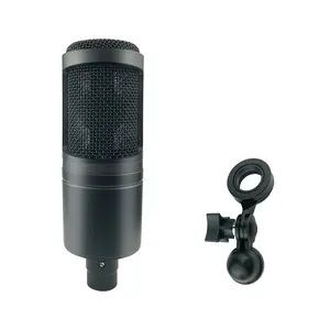 AT2020 profesyonel podcast kayıt müzik stüdyosu ekipmanları kondenser mikrofon mikro mikrofon xlr mic ses üzerinden şarkı