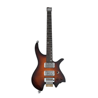 Guitare Basse Électrique Sans Tête Professionnelle Starway OEM ODM E590 E592 6 Cordes, Instrument de Musique à Cordes pour la Performance