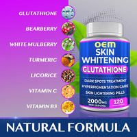 Capsules molles de L-Glutathion 5000mg Halal 2026 ENERGY Brand à l'Arbousier pour l'éclaircissement de la peau, anti-âge et antioxydant pour adultes