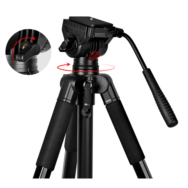 Professional Measurement Prism Rod Tripod Made of Aluminum Aluminum Alloy 360 Degree Rotation Camera Tripod