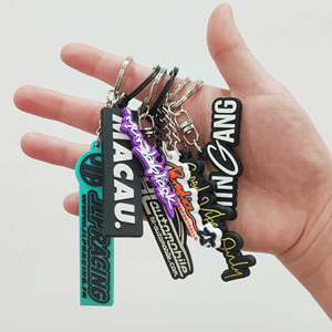 Chất lượng cao và giá rẻ giá PVC Keychain mềm cao su tùy chỉnh thiết kế với <span class=keywords><strong>Keyring</strong></span> cho quảng cáo - Product Image 1