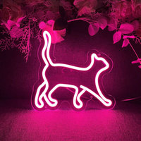 Fortune Lucky Cat Maneki Neko LED Anime Enseigne Au Néon Lumière Animal Enseigne Au Néon Décoration Murale Cadeau Personnalisé
