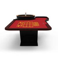 YH 275cm Lucky Red European Style Single 0 Casino Roulette Rad tisch Glücksspiel Roulette Tisch mit 32 Zoll Rad