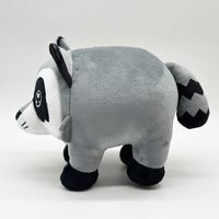 Boneka Rakun Liar Custom Pabrik, Isi Kapas PP, Boneka Hewan, Merchandise Game, Hadiah Boneka Hewan Liar Hutan