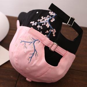 Gorra de Béisbol Bordada con Grulla Oriental y Flores, Elegante, para Protección Solar al Aire Libre, Venta al Por Mayor - Product Image 6