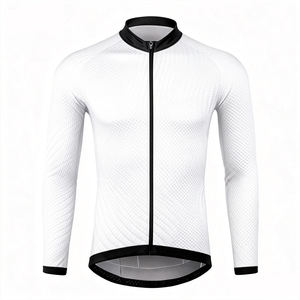 Quality Breathable Quick Dry Custom Sublimation Print <b>Stand</b> Collar Long Sleeve Bicycle <b>Cycling</b> Jersey for Team Event Road Racing - Product Image 2