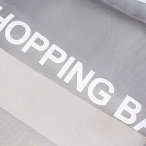 Sac de plage transparent respirant en nylon à imprimé lettres, idéal pour le shopping en gros - Product Image 4