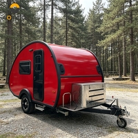 Remorque de vélo, mini-caravane, caravane en forme de larme, petite caravane, remorque de camping légère, caravane d'extérieur