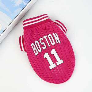 Chemise en maille pour chien Maillot de basket-ball d'été respirant Tenues pour animaux de compagnie Coupe de l'équipe mondiale Petit chien Imprimé Séchage rapide Teddy Cat Vêtements pour animaux de compagnie - Product Image 2