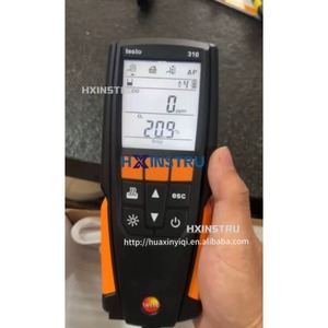 Analyseur de gaz de combustion Testo 310 pour chaudières, détecteur d'efficacité de combustion avec mesure de la température de la fumée et du CO/O2 pour instruments de test H - Product Image 1