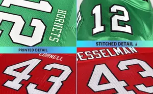 メンズ用プレミアム刺繍入りジャージ、アメリカンフットボール・ラグビーシャツ、全チーム対応、半袖、通気性、プラスサイズ、卸売セール - Product Image 2