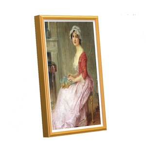 Cornice Digitale LCD Full HD da 21,5 Pollici con Cornice in Legno, Display per Arte NFT, Wi-Fi, Funzione Orologio, Riproduzione Video MP4/MP3/<span class=keywords><strong>AVI</strong></span> - Product Image 3