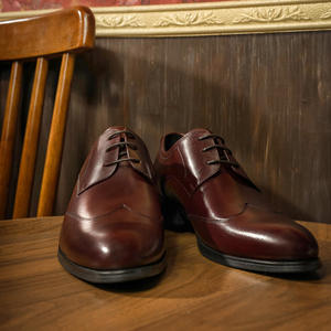 Zapatos Oxford de Cuero Genuino de Alta Calidad para Hombre, con Cordones, Punta Cuadrada, Diseño de Parches, Ideales para Bodas y Eventos Formales de Verano - Product Image 3