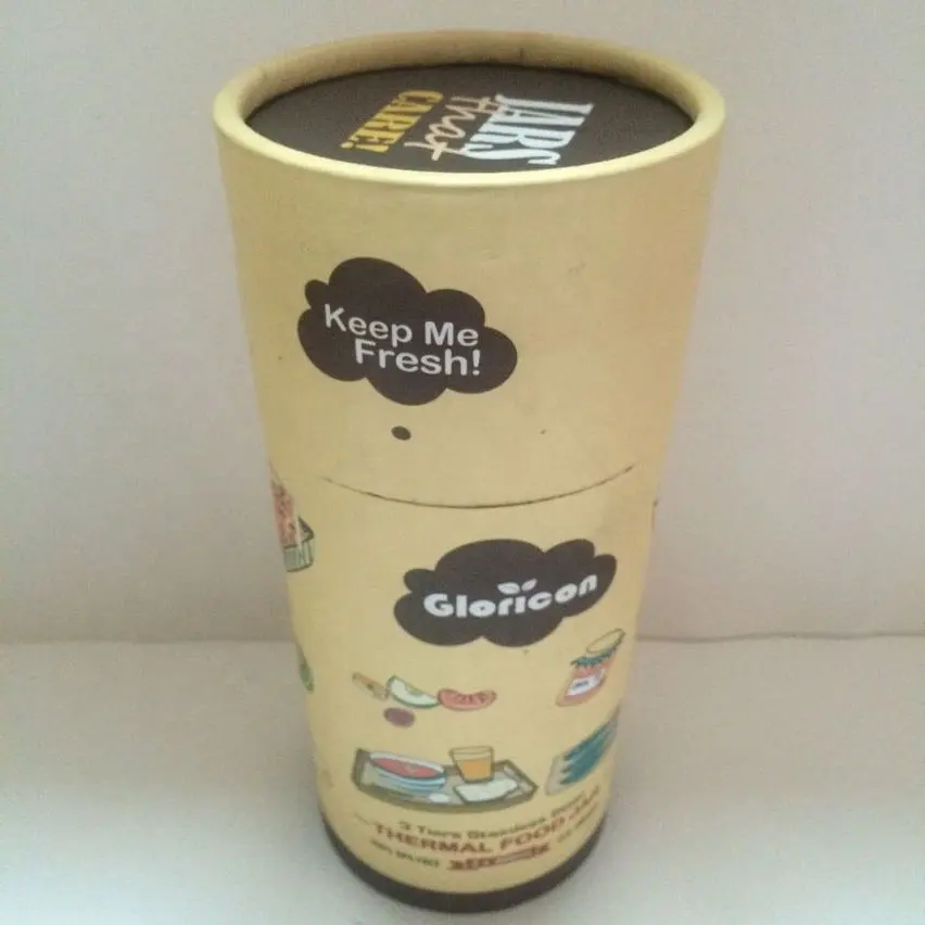 Pot d'emballage à personnaliser avec cylindre en papier kraft, 10 pièces, tube d'emballage, contenant en papier, pour nourriture
