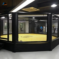 Cage de MMA octogonale à vendre, cage de combat pour l'entraînement et la compétition, pour la boxe, le kickboxing, la salle de sport, vente en gros, OEM personnalisé