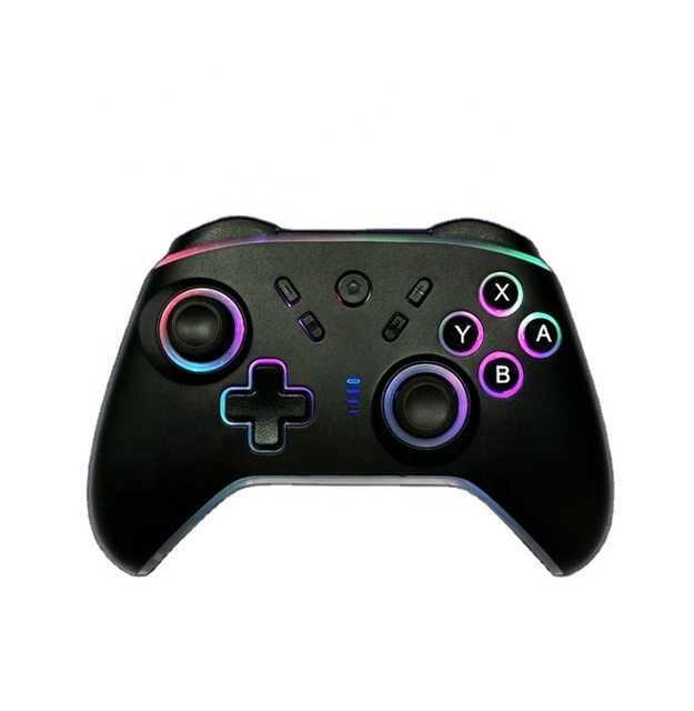 Universal Hot 7-Color LED Light Wireless Phone Game Controller Dual Vibration Sensor for PUBG Gamepad Joystick for PS5