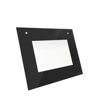 Panel de vidrio para horno microondas endurecido de diseño personalizado de alta calidad, Impresión de pantalla de seda, horno microondas, vidrio templado para puerta