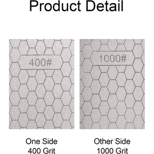 Pierre à aiguiser diamantée double face de 8 pouces, aiguiseur de couteau, grain 400/1000, livraison gratuite, stock local aux États-Unis, expédition 24h - Product Image 4