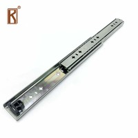 Glissière de tiroir à fermeture douce, robuste, pour meubles, armoire de cuisine, roulement à billes, amortisseur durable