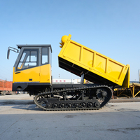 Produit phare : Mini tombereau chenillé diesel 8 tonnes, chenilles en caoutchouc, pour exploitation agricole, forestière et construction
