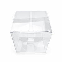 Boîte d'emballage pliable en PET recyclable et écologique, boîtes de présentation de cadeaux en plastique transparent personnalisées, vente en gros d'usine