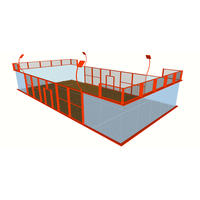 Fabricant de terrains de padel panoramiques en verre de haute qualité, terrains de paddle-tennis extérieurs