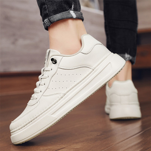 Chaussures de marche montantes épaisses et tendance pour hommes, design athlétique rétro, à lacets, confortables, décontractées, en toile intemporelle - Product Image 3