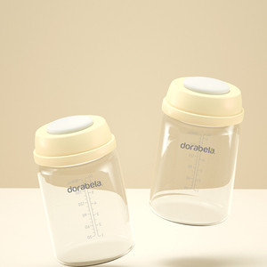 Bouteille de stockage de lait maternel en verre Dorabela avec connexion directe à large diamètre, modèle 6017, fabriquée en Chine continentale - Product Image 1