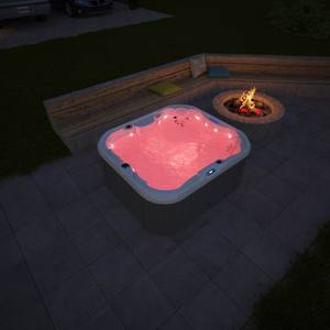 Baignoire autoportante classique en acrylique pour extérieur, avec fonction massage, petite taille - Product Image 5