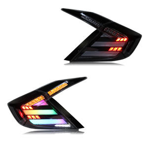 Luces Traseras LED RGB HOSI para Honda Civic 2016-2020 Sedán Décima Generación con Animación Dinámica, Estilo <span class=keywords><strong>Mugan</strong></span>, Ensamblaje de Luces Traseras LED - Product Image 3