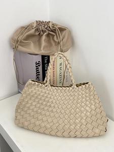 Nuevo Producto, Bolso de Mano Tejido a Mano de PU, Estilo Retro Minimalista y Creativo para Mujer - Product Image 2