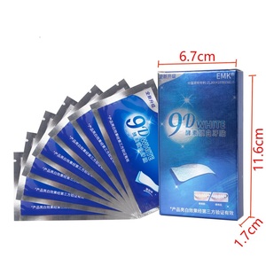 Strumenti di sbiancamento dentale etichetta privata 28 pezzi 14 sacchetti Non perossido denti bagnati strisce sbiancanti - Product Image 3