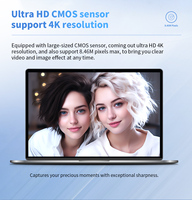 10x dijital Zoom ve 135 ° geniş açı tak-çalıştır bilgisayar kamerası gizlilik kapağı ile 4K UHD web kamerası çevrimiçi eğitim için