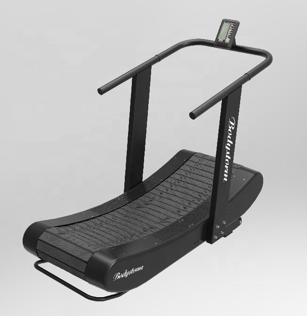 Indoor Aerobic Exercise Fitness Equipment Gym Machine Design Self-Generated Curved Treadmill