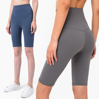 Shorts de yoga personnalisé contrôle du ventre pantalons de course entraînement motard sport taille haute Gym Fitness Yoga Shorts pour les femmes