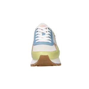 Zapatillas Deportivas Liu-Jo para Mujer, Blancas y Azul Claro, Talla 38, Tacón de 3.5 cm, Lona, Modernas - Product Image 3