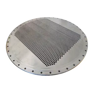 Custom Irregular Multiple Drilling Stainless Steel tube sheet manufacture Baffle Plate for Oil Refining Industry