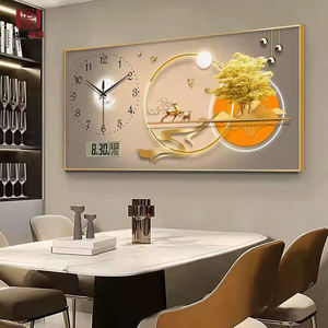 Quadri da parete in acrilico: Arte moderna e tradizionale, digitale, di lusso, in cristallo e porcellana, con cornice in legno, per soggiorno familiare - Product Image 1