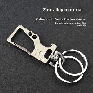 Porte-clés de voiture multifonctionnel avec ouvre-bouteille, pendentif unisexe, cadeau pour couple, porte-clés en alliage de zinc pour ceinture - Product Image 4