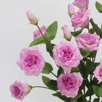 Bunga Lisianthus Putih Sentuhan Asli Buatan dari Lateks Mewah Grosir untuk Dekorasi Pernikahan dan Pesta di Rumah