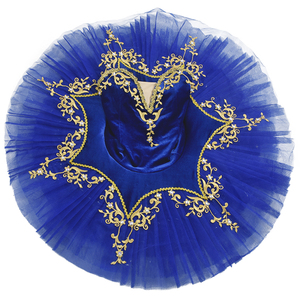 Costume da ballo per bambine Tutu da balletto professionale blu rosa con Pancake Tutu <span class=keywords><strong>Ballerina</strong></span> abito da festa per adulti e bambini - Product Image 5