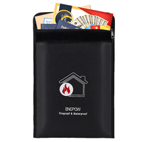 Archivador a4 de fibra de vidrio impermeable, bolsa para documentos a prueba de fuego, suministros de oficina