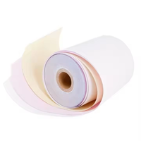 Papier autocopiant thermique personnalisé 2 plis 3 plis Rouleaux de papier autocopiant NCR informatisé forme papier d'impression autocopiant continu