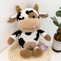 Boneka Sapi Anak Sapi - Boneka Hewan Lucu & Boneka Tangan, Mainan Anak yang Lembut atau Hadiah Penuh Perhatian untuk Pacar