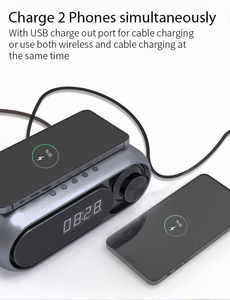 Hifi Subwoofer altavoz música Super Bass <span class=keywords><strong>Boombox</strong></span> BT altavoz inalámbrico portátil con micrófono 3 en 1 cargadores inalámbricos para teléfono - Product Image 3