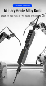 Fully Automatic Smart Shutter Door <b>Lock</b> Fingerprint Password <b>Digital</b> Horizontal Bolt <b>Lock</b> with Remote Access - Product Image 3