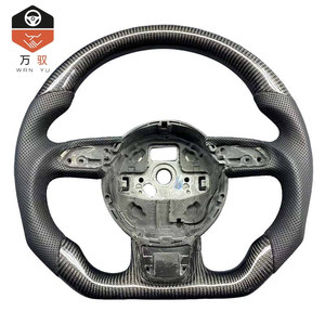 Volante Deportivo Personalizado de Fibra de Carbono y Cuero con LED para <span class=keywords><strong>Audi</strong></span> RS4 A3 A4 <span class=keywords><strong>A5</strong></span> A6 A7 C7 B8 S4, <span class=keywords><strong>Interior</strong></span> de Auto - Product Image 2