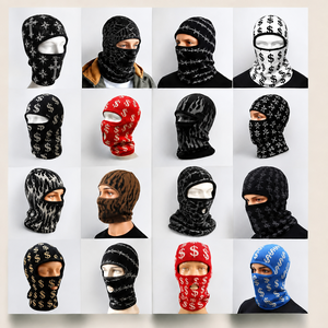 Balaclava Invernale Unisex <span class=keywords><strong>in</strong></span> <span class=keywords><strong>Cotone</strong></span> di Alta Qualità con Logo Jacquard Personalizzato, Produzione OEM con Basso MOQ - Product Image 1