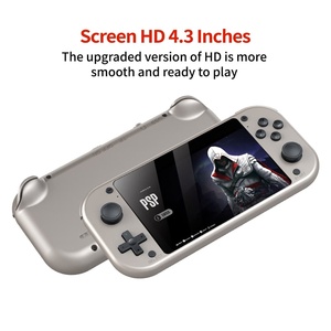 Console de jeu portable EmuELEC, écran HD de 4,3 pouces, 25 émulateurs PS1 N64 MAME Arcade, carte TF de 64 Go 128 Go, double joystick, joueur M17 - Product Image 3