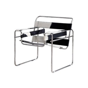 Poltrona <span class=keywords><strong>in</strong></span> Acciaio Inossidabile Lucidato, Design Moderno Mid-Century, Poltrona Premium <span class=keywords><strong>in</strong></span> <span class=keywords><strong>Pelle</strong></span> Pregiata - Product Image 5